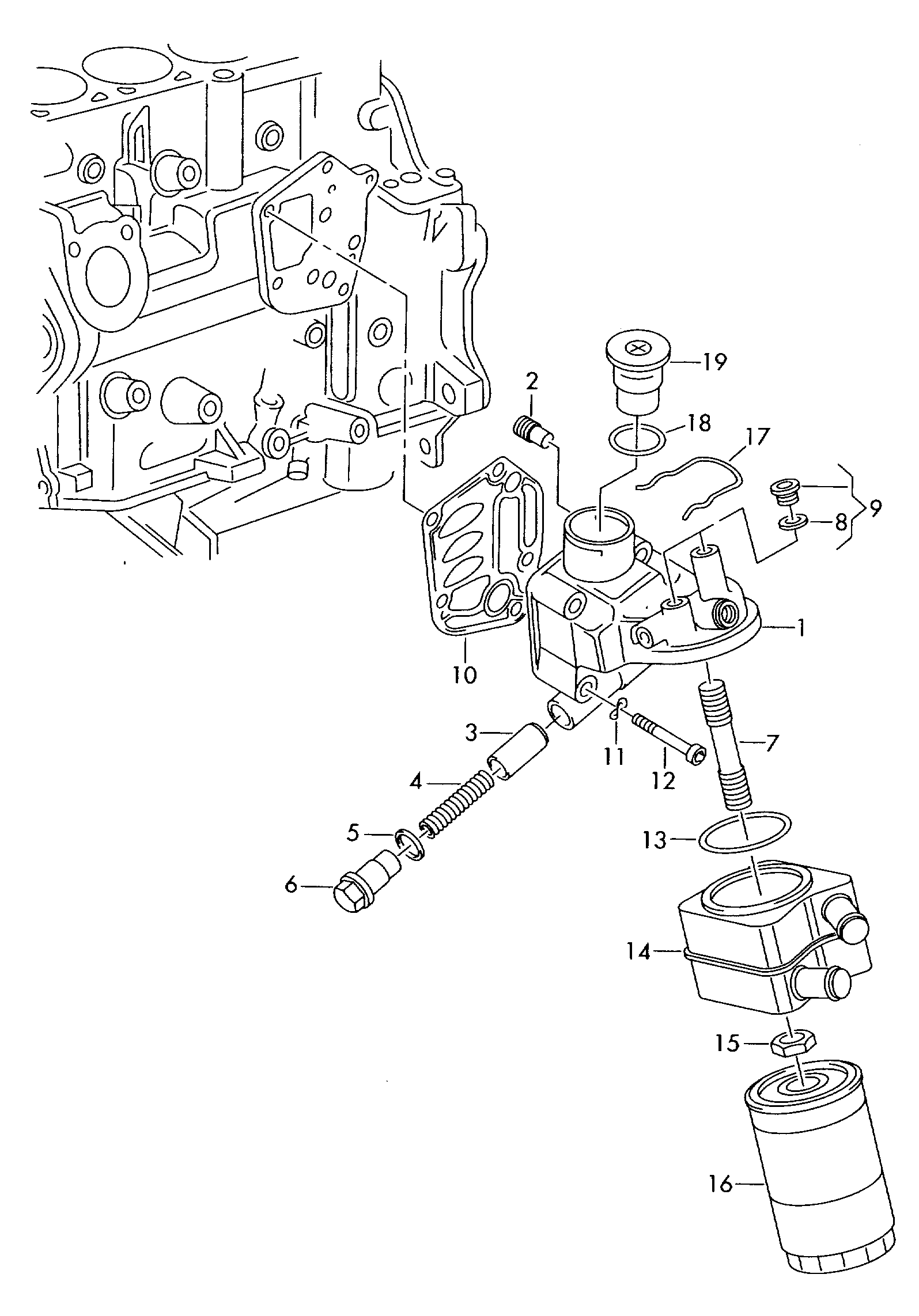 VW 1JM 115 561 BZ - Eļļas filtrs autospares.lv