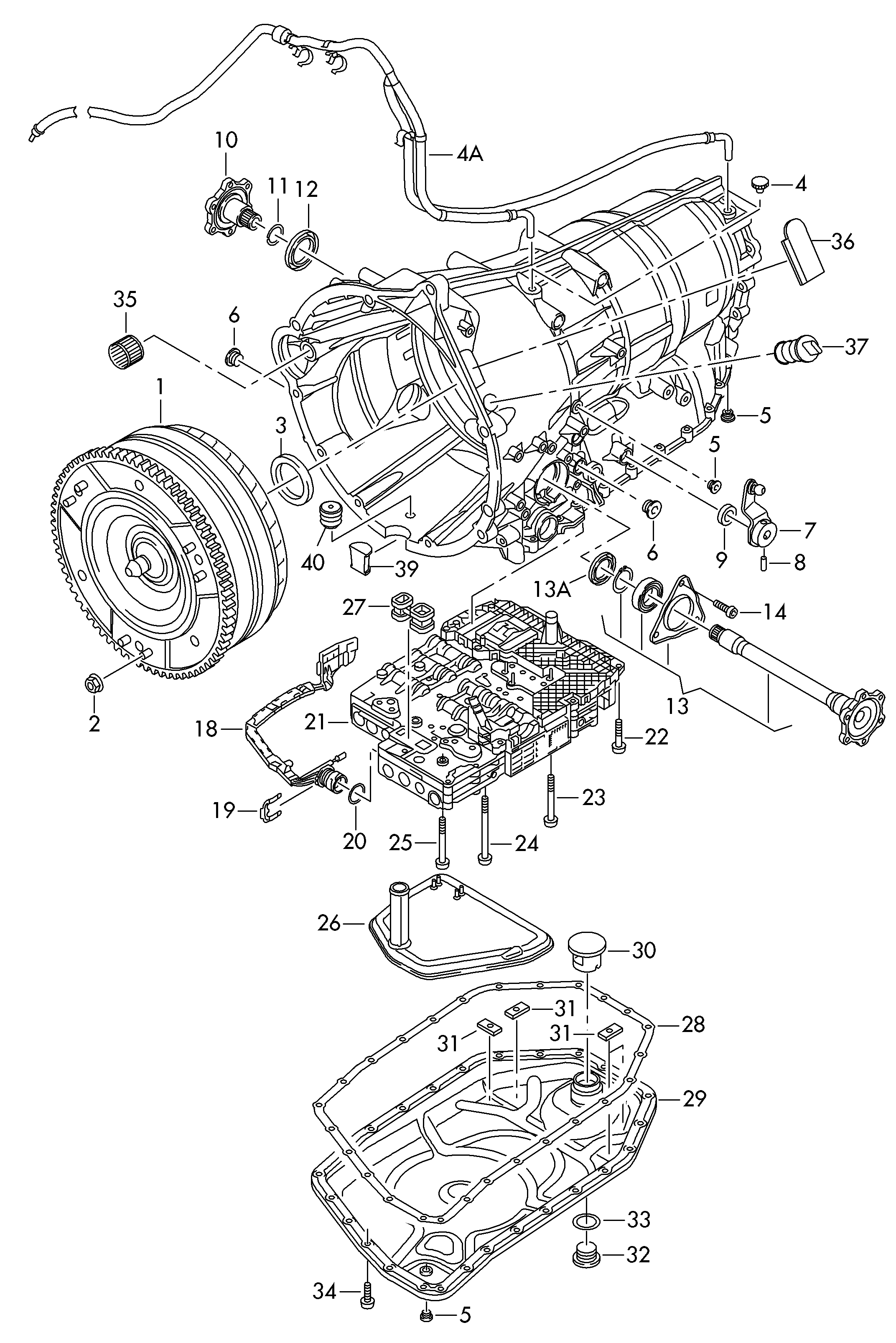 AUDI 09L 325 429 - Rez. daļu komplekts, Autom. pārnesumkārbas eļļas maiņa autospares.lv