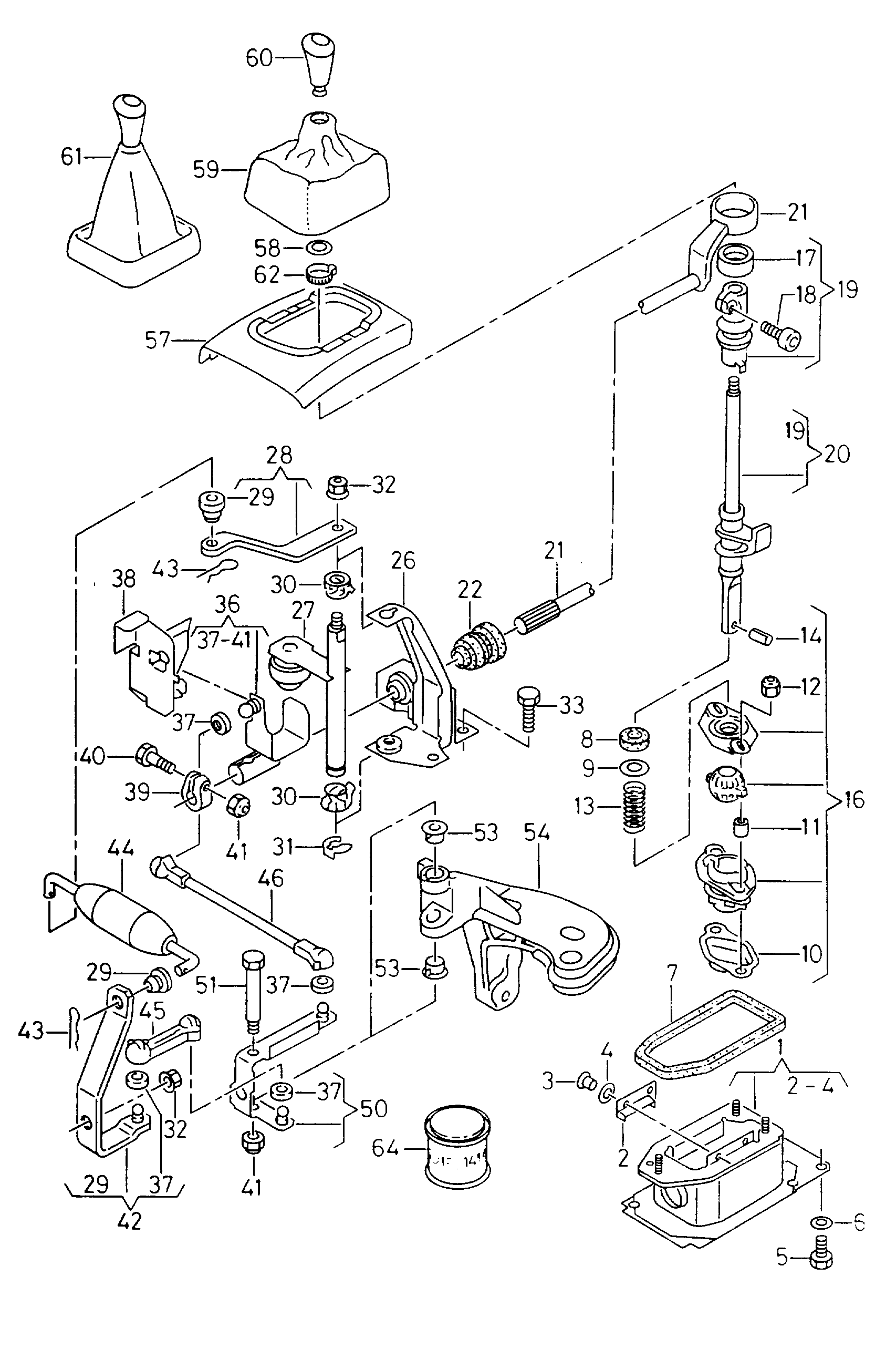 VAG 171711181 - Bukse, Pārnesumkārbas kulises štoks www.autospares.lv