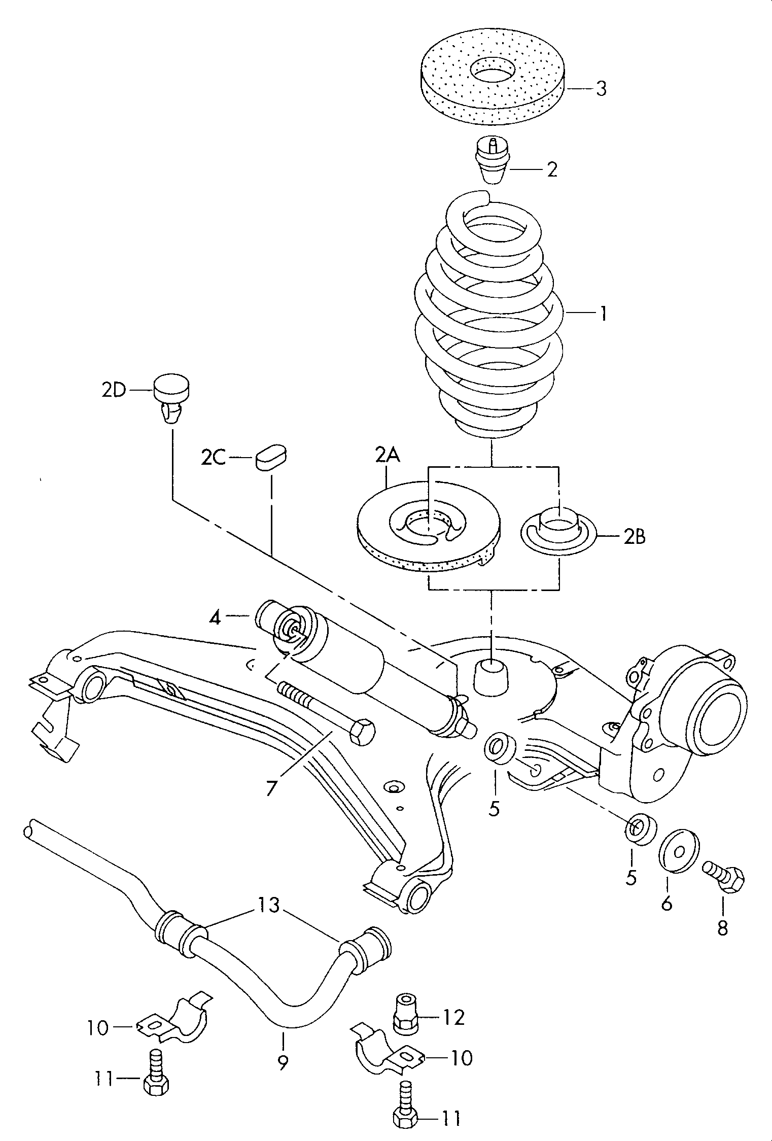 AUDI 701 513 031 P - Amortizators www.autospares.lv