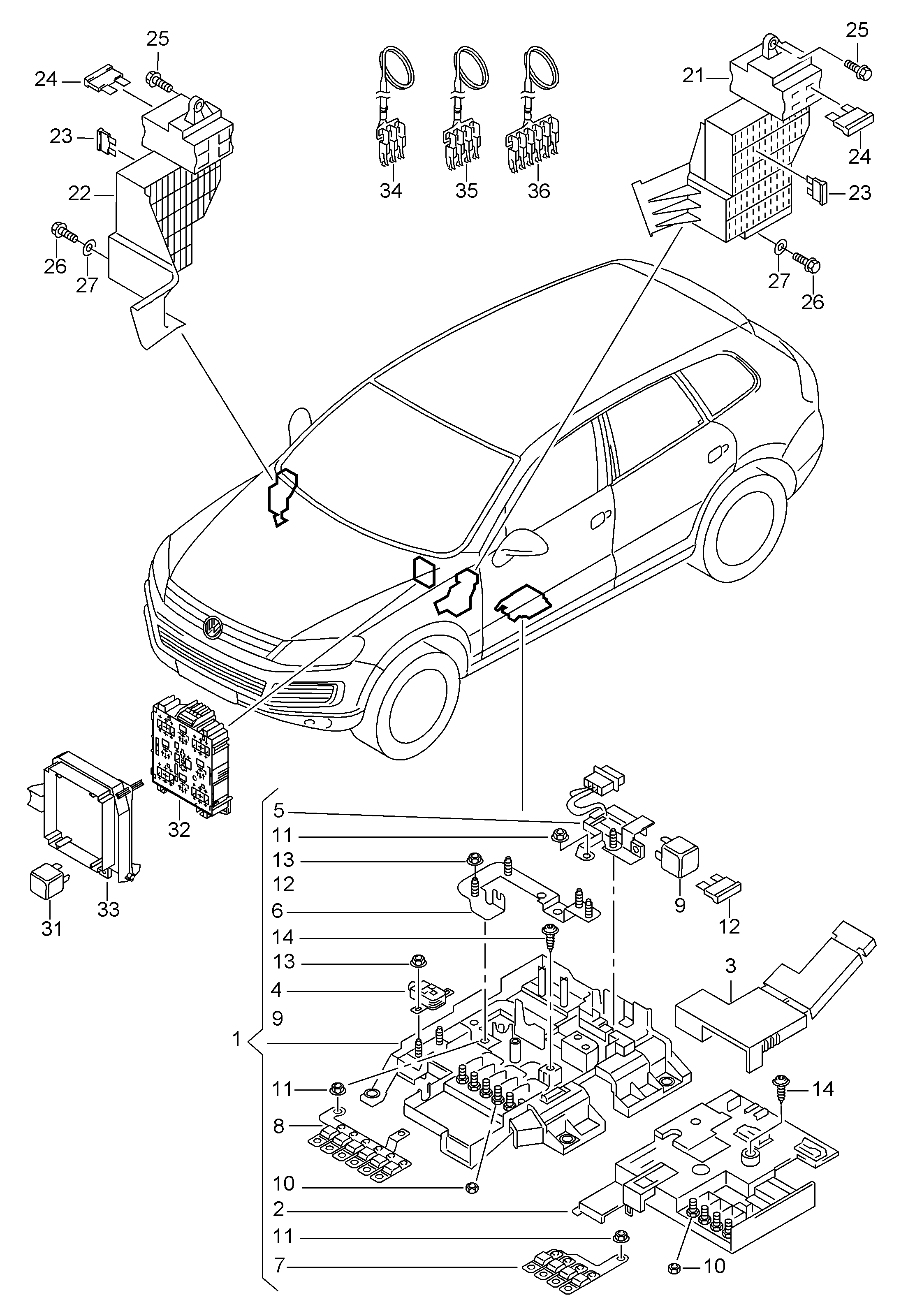 VAG 4H0951253 - Relejs, Tuvā gaisma www.autospares.lv