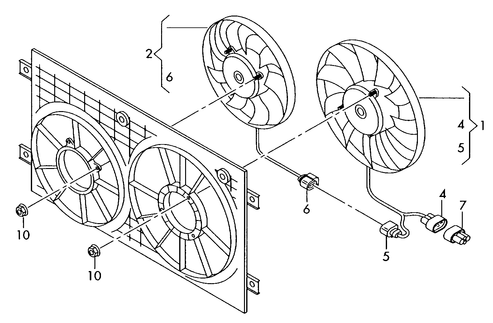 VAG 1KM959455B - Ventilators, Motora dzesēšanas sistēma www.autospares.lv