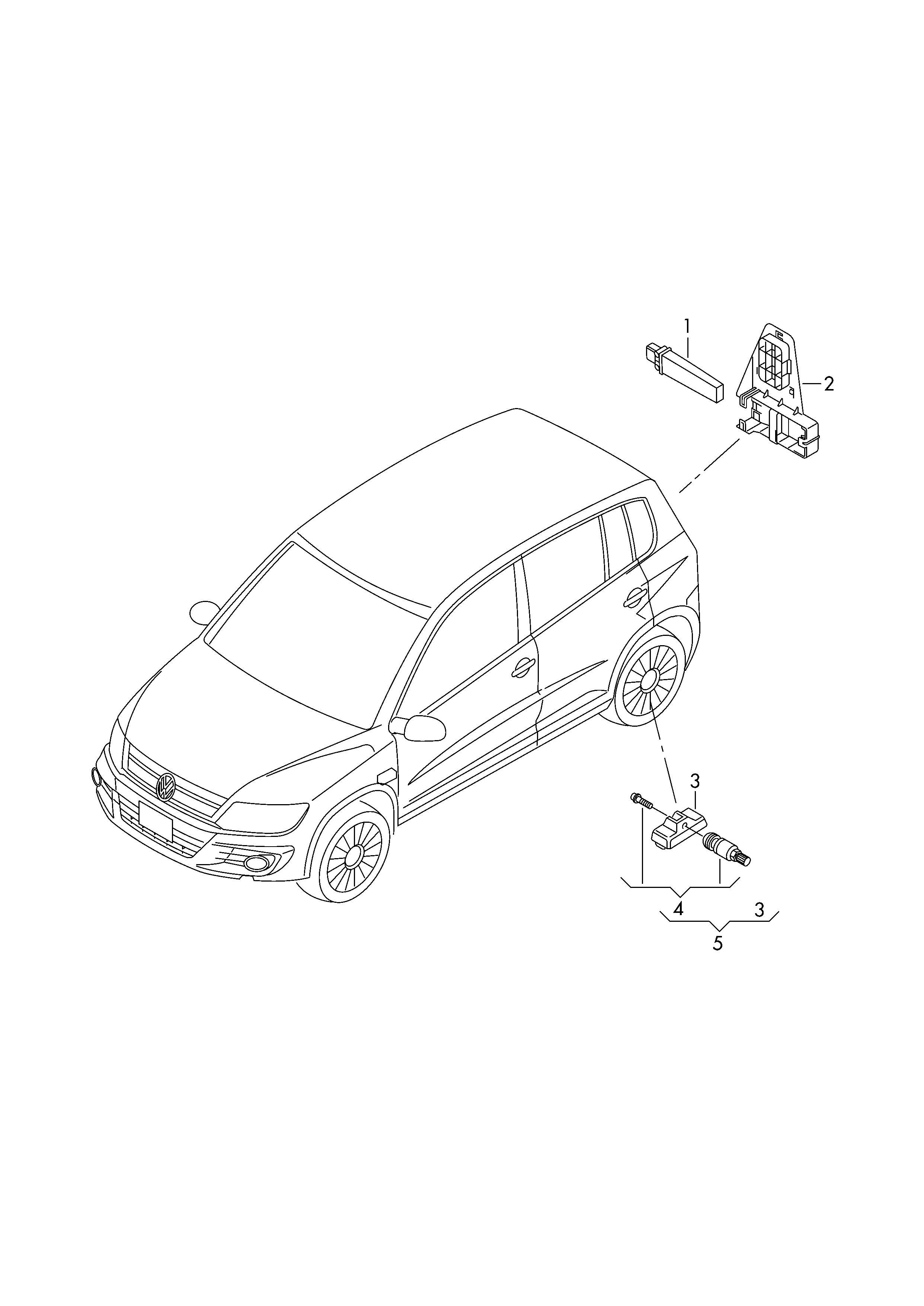 Seat 3AA907275B - Wheel Sensor, tyre pressure control system www.autospares.lv