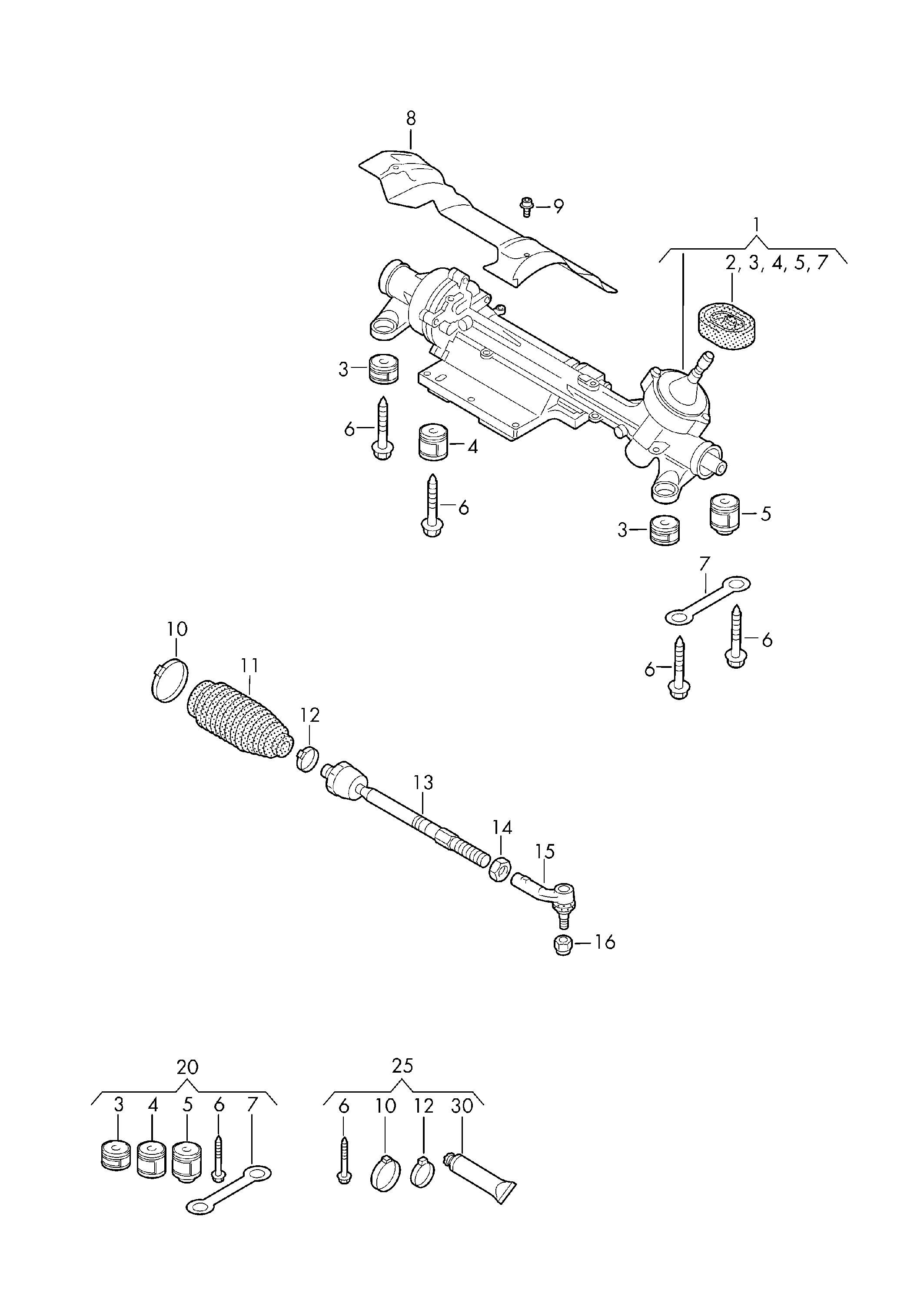 VAG 1K0423831B - Putekļusargs, Stūres iekārta autospares.lv