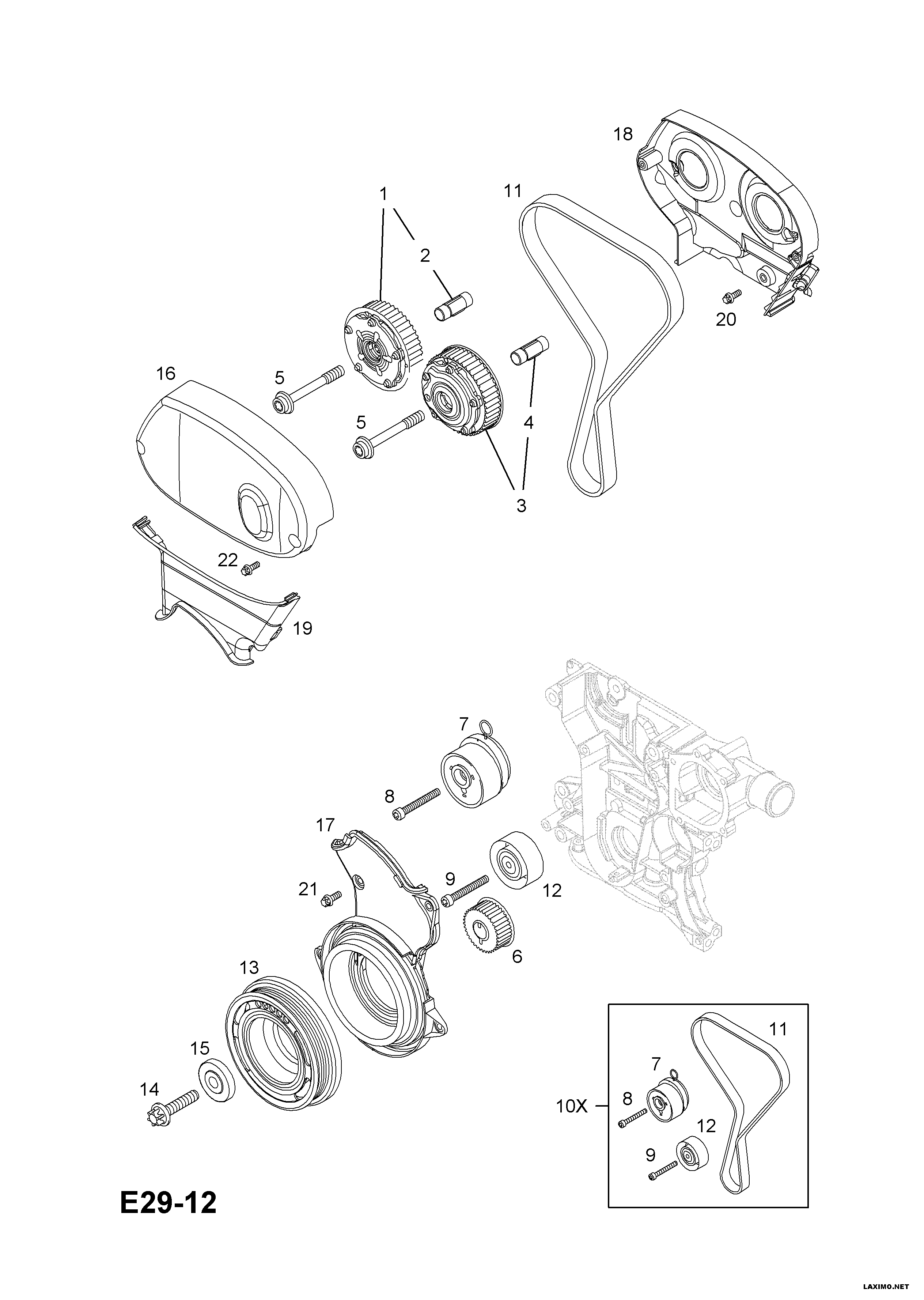 Opel 6 36 929 - Spriegotājrullītis, Gāzu sadales mehānisma piedziņas siksna autospares.lv